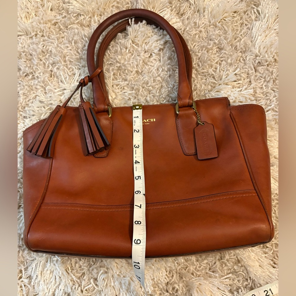 COACH Legacy Cognac Leather Handbag - Picture 16 of 17